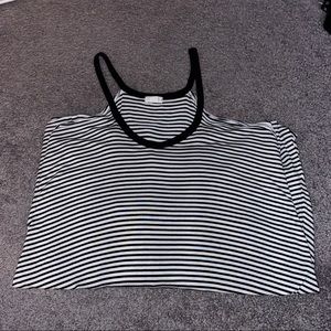 Cold Shoulder Striped Long Sleeve